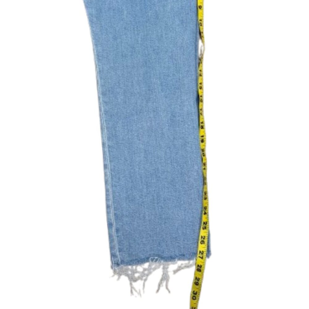Madewell The Perfect Vintage Straight leg High Rise Diztressed Jeans Sz 30 - Picture 10 of 11